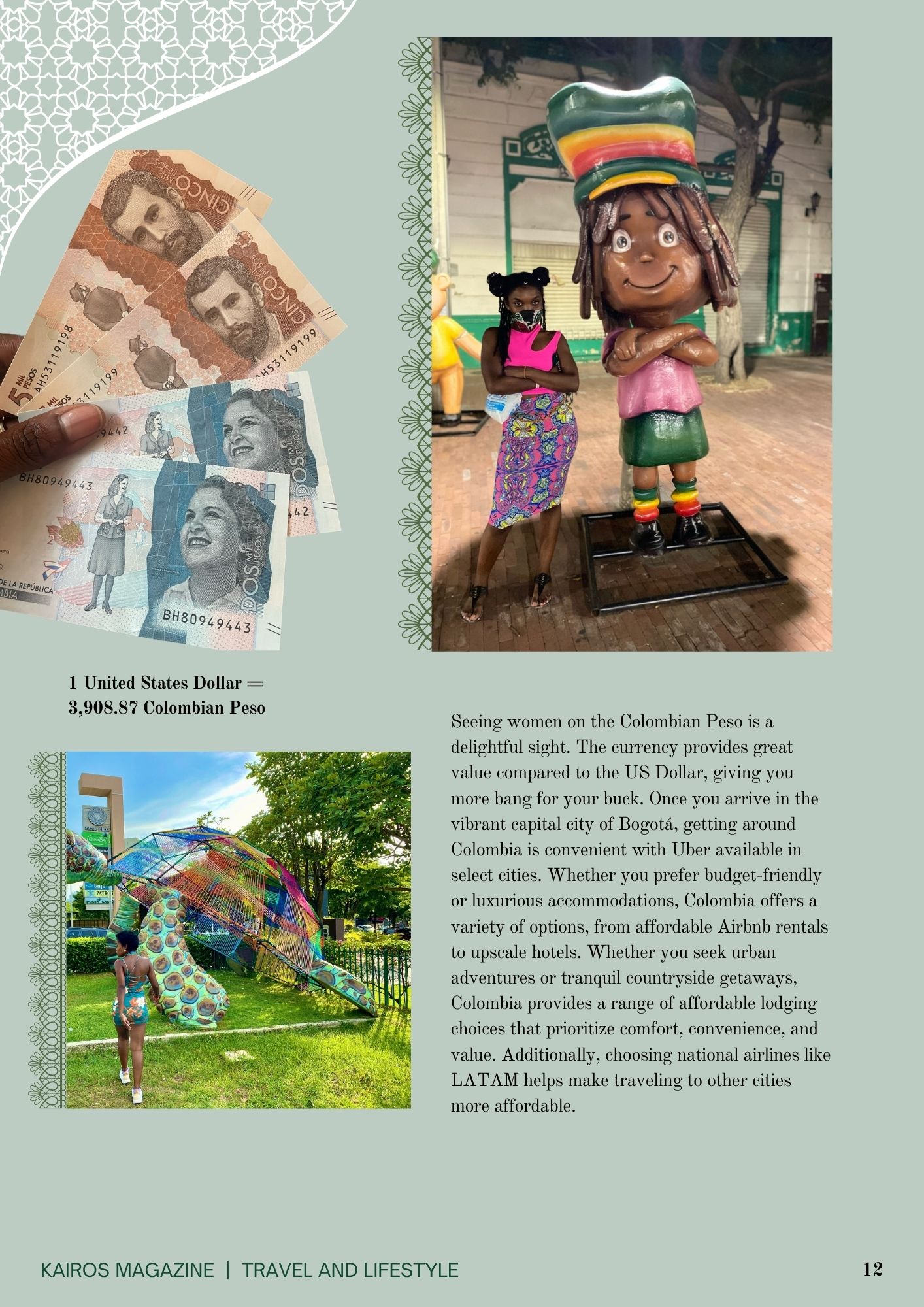 Santa Marta city and Colombian Pesos
