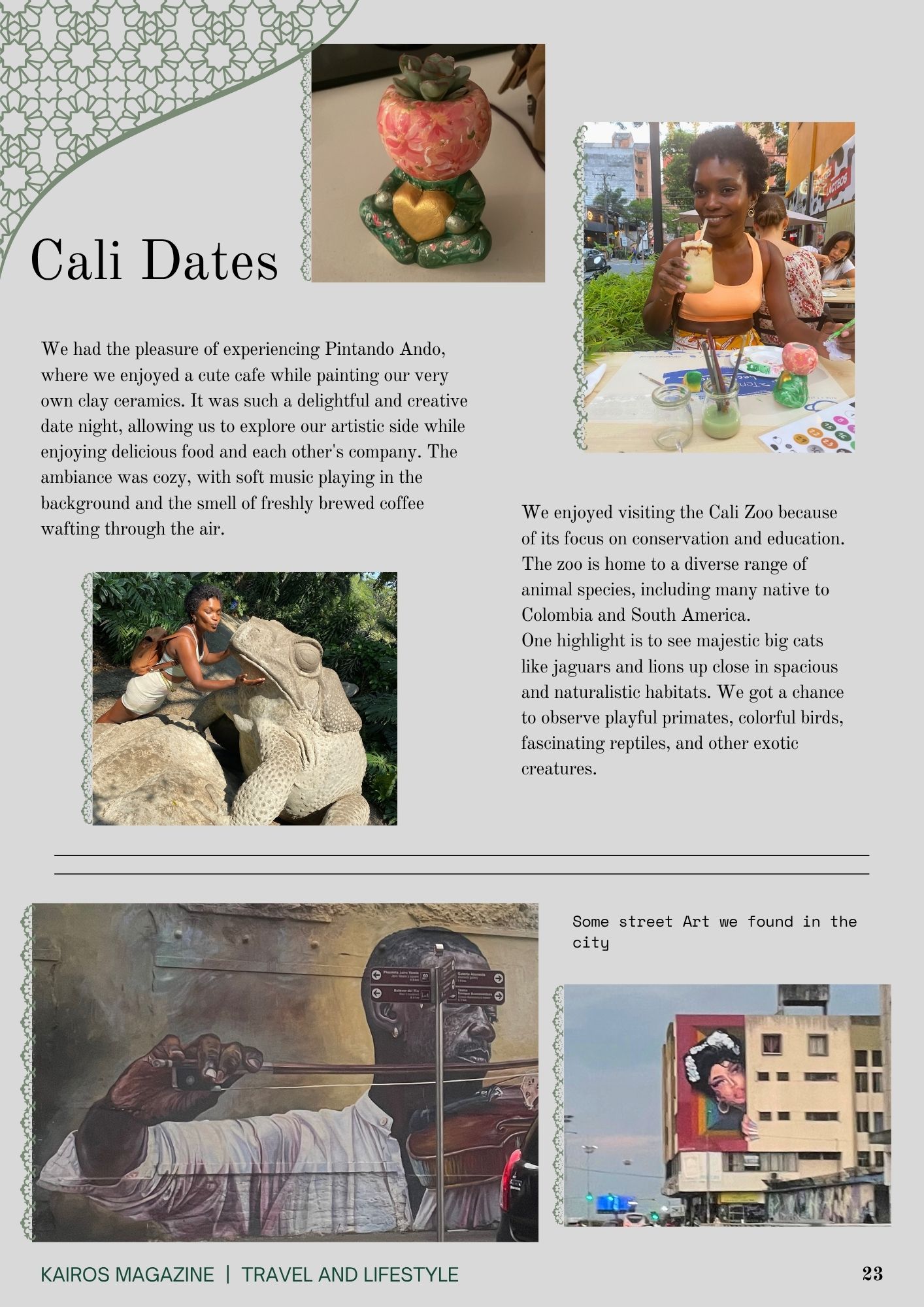 The zoo and clay painting