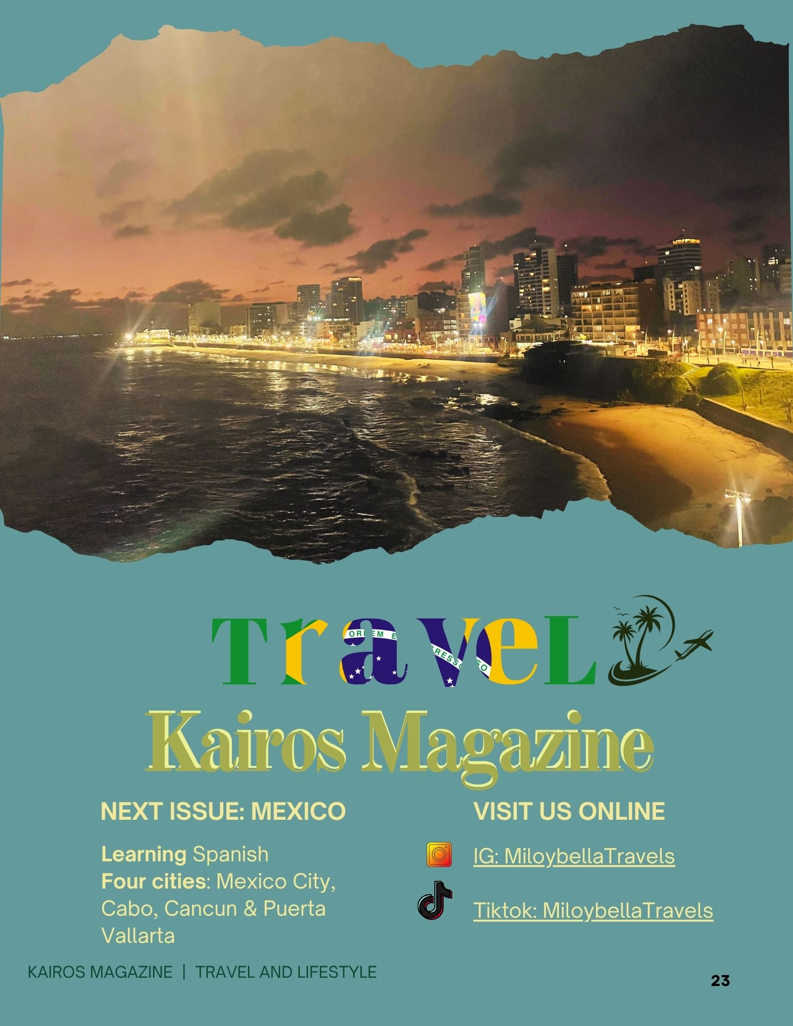 Final page of the Brazil travel guide