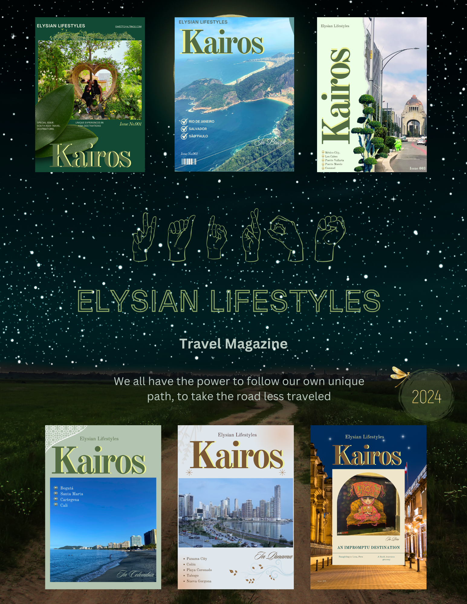 Kairos Travel Magazine Cover page