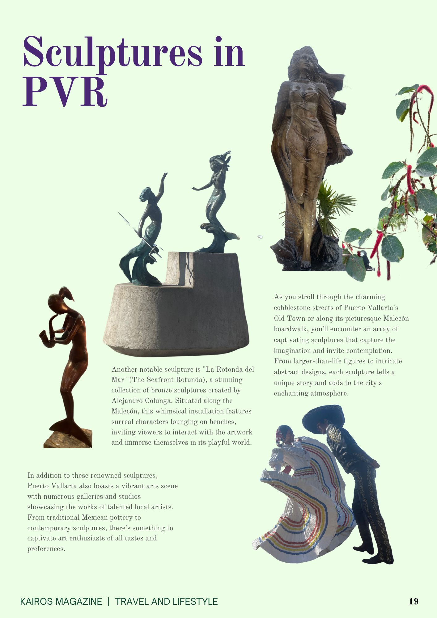 Sculptures in Puerto Vallarta